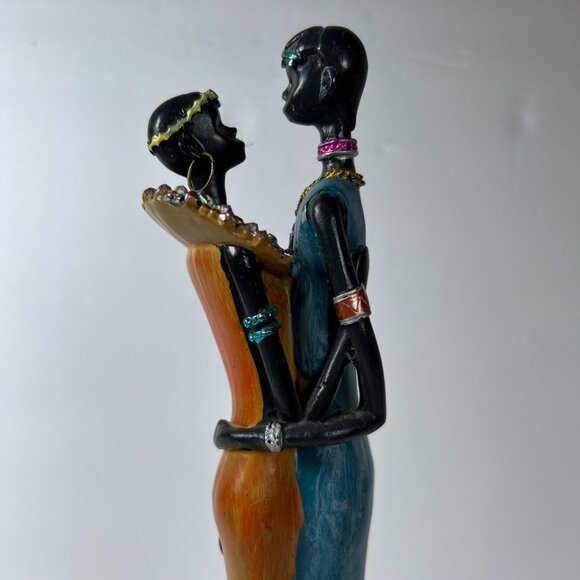 Vintage 13” St Thomas Man Woman Standing In Love Statue Figurine Primitive Decor - Picture 6 of 16